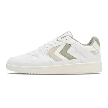 Hummel ST. Power Play WMNS Sneakers, Weiß/Seagrass, Größe 37