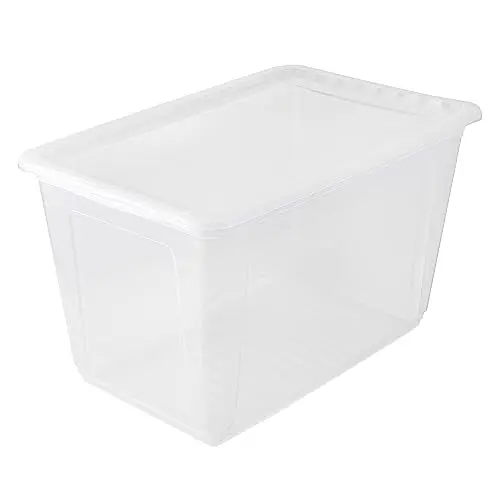 Keeeper Aufbewahrungsbox mit Air Control, 59 x 39 x 35 cm, 52 l, Transparent