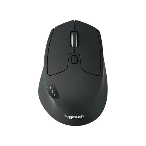 Logitech M720 Triathlon Multi-Device Kabellose Maus - Grau, Bluetooth, USB-Empfänger, 6 Tasten, 2 Jahre Batterielaufzeit