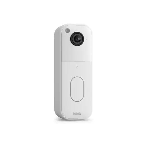 Blink Videotürklingel, HD-Kamera, 2 Jahre Batterielaufzeit, IP65, kompatibel mit Alexa, Weiß