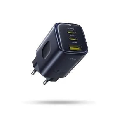 Baseus Picogo 67W USB-C Ladegerät, Mini 3-Ports Netzteil, PD Schnellladegerät für iPhone 17/16/15/14, MacBook, iPad, Galaxy S25