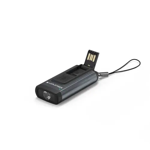 Ledlenser K6R Safety mit Schrillalarm & 4GB USB-Stick, 400 Lumen, wiederaufladbar