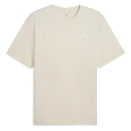 PUMA Unisex Relaxed Logo T-Shirt, Alpine Snow, Größe S