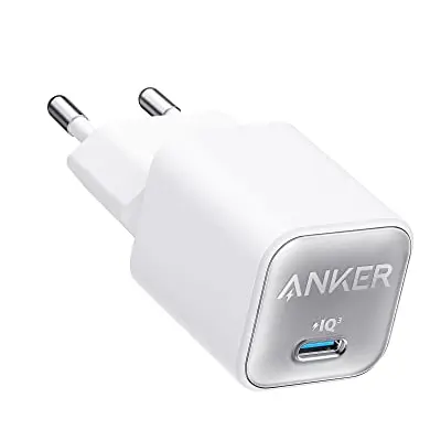 Anker 30W USB C Ladegerät, GaN 511 Nano 3, Schnellladegerät für iPhone 17/Pro/Max, Galaxy, Pixel 4/3, iPad