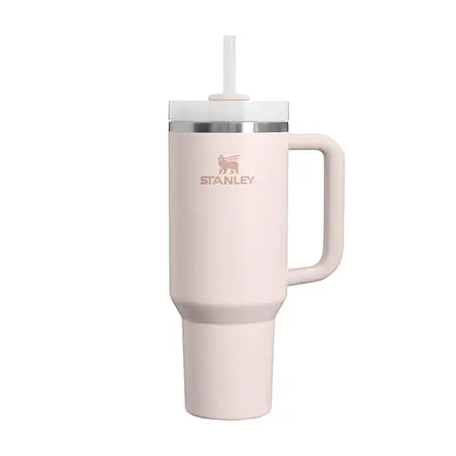 Stanley Quencher H2.0 Trinkflasche 1.2L mit Strohhalm - Kühlt 11 Stunden - BPA-frei - Rose