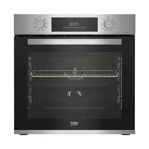 Beko BBIM12300X Einbau-Backofen, 60 cm, 72 l, Dampfreinigung, 8 Heizarten, Edelstahl