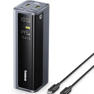 Baseus EnerGeek 145W Powerbank 20800mAh – Schnelles Laden für MacBook, Dell, HP, SteamDeck, iPhone, Samsung