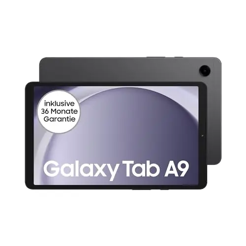 Samsung Galaxy Tab A9 Wi-Fi Android-Tablet, 64 GB, Großes Display, Simlockfrei, Graphite, 3 Jahre Herstellergarantie