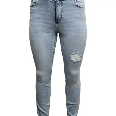 VERO MODA Damen Skinny Jeans, Hohe Taille, Slim Fit