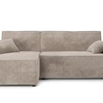 BAÏTA Ecksofa Mira 4-Sitzer mit wendbarer Ecke und Stauraum, grau