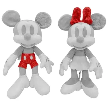Simba Disney Mickey & Minnie 100 Jahre Collector-Set, 33cm Plüsch, limitiert, Geschenk-Box, Amazon exklusiv, Zertifikat & Seriennummer