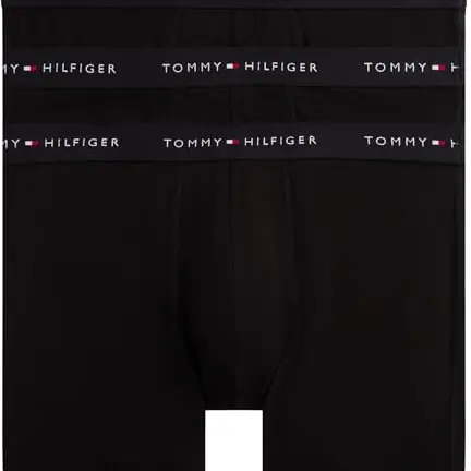 Tommy Hilfiger Herren 3er Pack Boxershorts, Schwarz, L