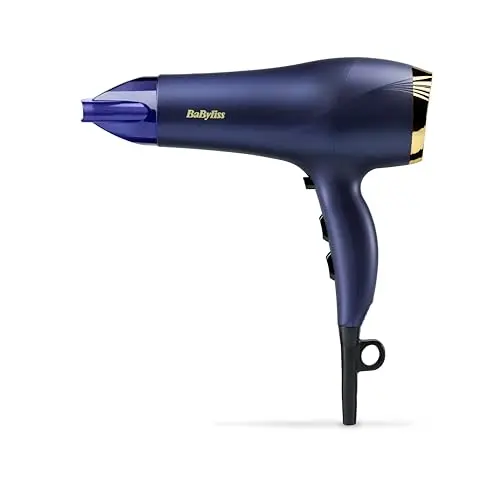 BaByliss Midnight Luxe Haartrockner – 2300W, leicht und leistungsstark, schnelles Trocknen, 3 Heizstufen, 2 Geschwindigkeitsstufen