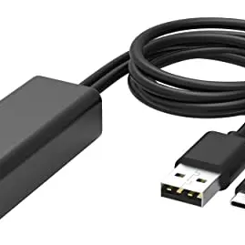 waipu.tv Ethernet Adapter 4K Stick | USB-C zu RJ45 Netzwerkadapter mit USB 2.0 Stromversorgung