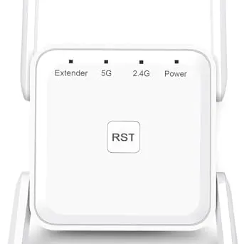 KURUI WLAN Repeater AC1200 Dualband bis 13800 sqft, kompatibel mit allen Geräten, einfache Einrichtung, neueste Version C-WR-C003