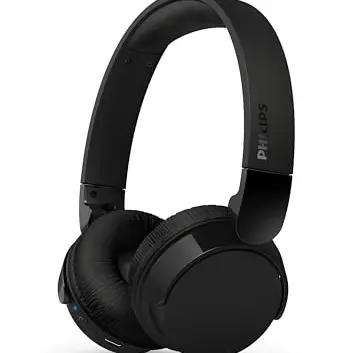 PHILIPS TAH4209BK Kabelloser Bluetooth-Kopfhörer - 55 Stunden Spielzeit, Dynamischer Bass, Schwarz