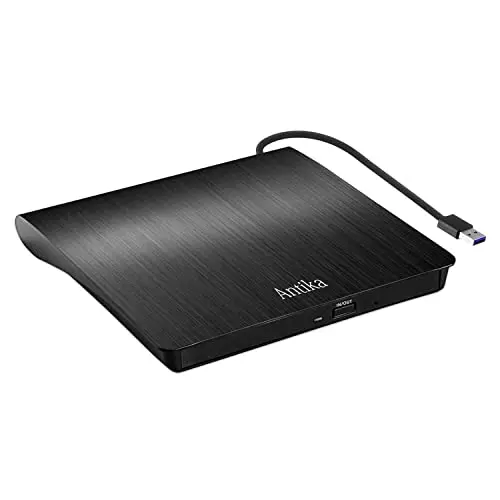 Antika Externes DVD Laufwerk USB 3.0 Brenner für Laptop und Desktop