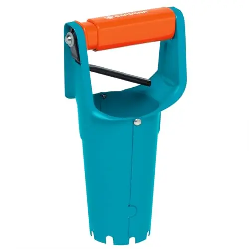 Gardena Blumenzwiebelpflanzer - Gartenzubehör zum Setzen von Blumenzwiebeln, automatische Auslösefunktion, robust aus Stahl