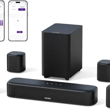 ULTIMEA 7.1 Soundbar für TV - Heimkino Surround Sound System mit 4 Lautsprechern und Bluetooth 5.3