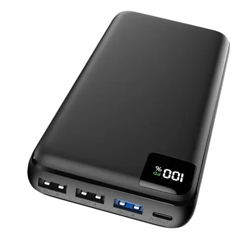 Bilivein Power Bank 27000mAh - Tragbares Ladegerät mit 22,5W Schnellladung und LED Display für iPhone & Tablet