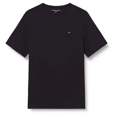 Tommy Hilfiger Herren S/S T-Shirt, schwarz, Größe M