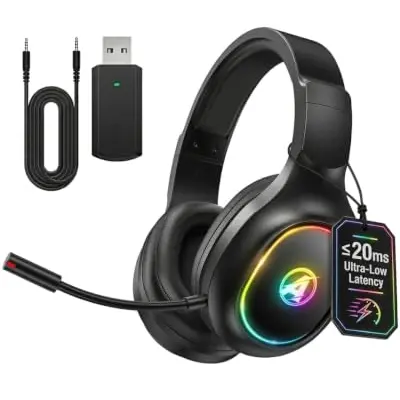 Wireless Gaming-Headset mit Mikrofon für PS5, PS4, PC und Handy