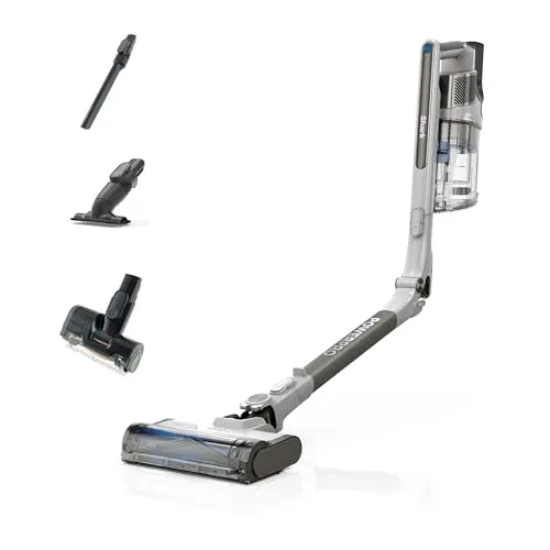Shark PowerPro Akku-Staubsauger, kabellos, 50 Min. Laufzeit, beutellos für Tierhaare, Allergiker, Teppich & Hartböden, mit LED & Knickgelenk, grau