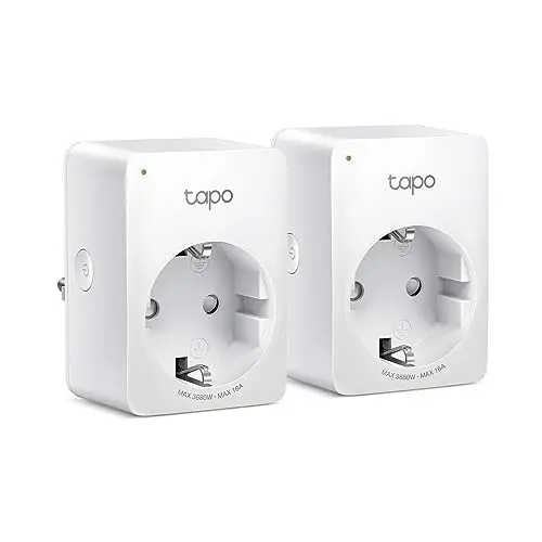 TP-Link Tapo P110 Smart WLAN Steckdose mit Energieverbrauchskontrolle, kompatibel mit Alexa & Google Home, 2er Pack