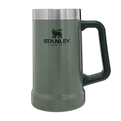 STANLEY 1913 Adventure Thermobecher 709 ml - Kalt & Spülmaschinenfest - Vintage-Inspirierter Bierkrug mit Henkel