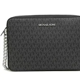 Michael Kors Damen Umhängetasche Jet-Set-Stil Schwarz Medium