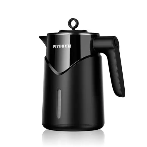Piyddye Edelstahl Wasserkocher 1,7L - 2200W, Automatischer Abschaltmechanismus, BPA-frei, Leise