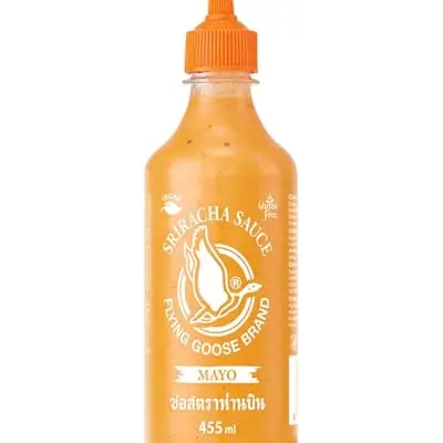 FLYING GOOSE Sriracha Mayoo Sauce, pikante Mayonnaise, leicht scharf, 455 ml