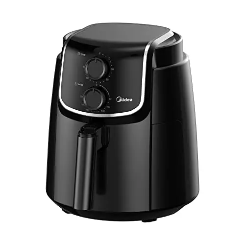 Midea MF-TN40D2 Airfryer XL, Heißluftfritteuse 4L, 1500W, Schwarz