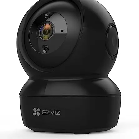 EZVIZ C6N WLAN IP Kamera 2MP, Innenüberwachung mit Zwei-Wege-Audio und Nachtsicht, kompatibel mit Alexa, schwarz