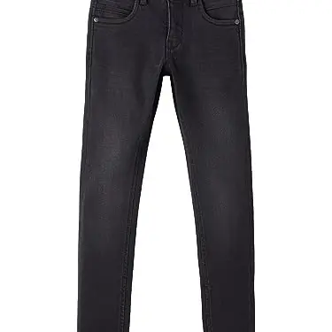 NAME IT Jungen Nkmsilas Pant, Black Denim, Größe 110