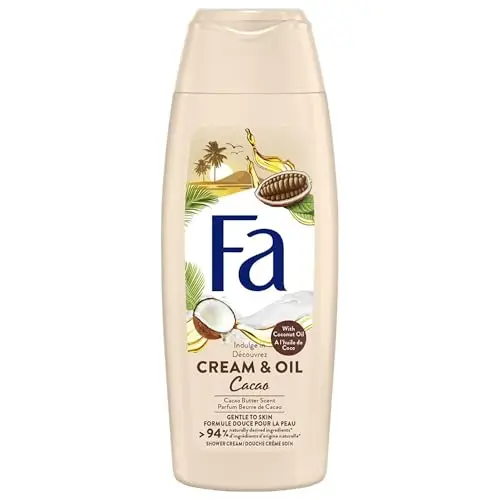 Fa Cream & Oil Duschgel – Kakaobutter & Kokosöl, 250 ml – Pflegende Reinigung