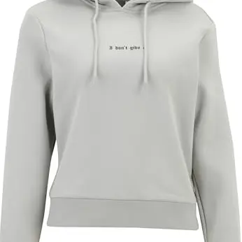 Miss Tee I Don't Give A Hoody - Lightasphalt, Größe 5XL