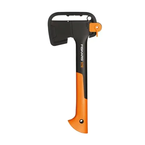 Fiskars Universalaxt X7-XS, 35,5 cm, Antihaftbeschichtung, Hochwertiger Stahl, Schwarz/Orange