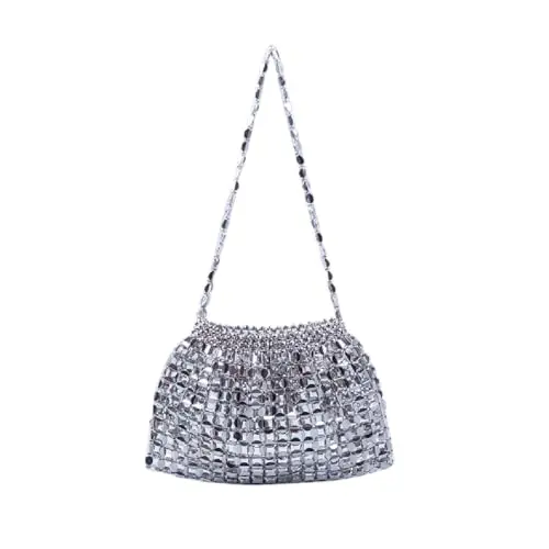 TNSRAY Kettentasche Clutch für Damen - Elegante Glitzer-Abendtasche für Hochzeit, Party und Freizeit