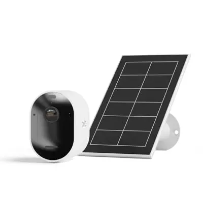 Arlo Pro 5 Außen Überwachungskamera mit Solar Panel - Kabellos, 2K HDR Video, 160° Blickwinkel, 2-Wege Audio, 1er Set