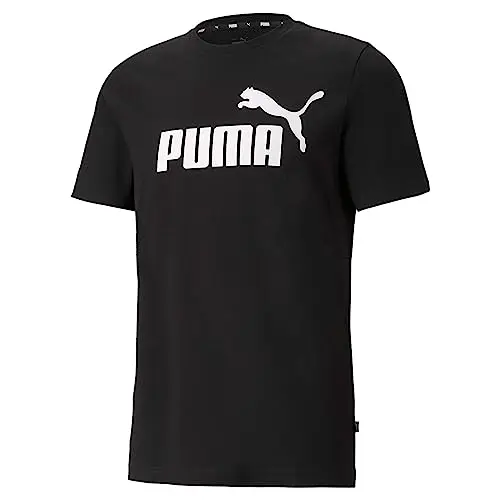 PUMA Herren Ess Logo T-Shirt, Schwarz, Größe L