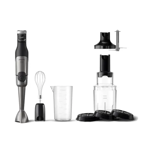 Philips 5000-Serie Stabmixer mit Zubehör - 1200 W, ProMix-Technologie, stufenlose Geschwindigkeit
