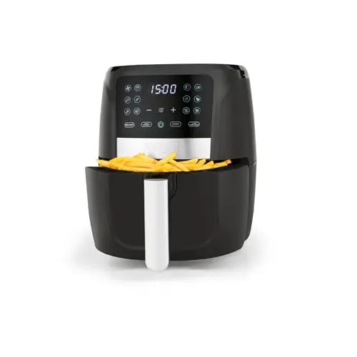Salter EK6179VDE Digitale Heißluftfritteuse – 5,7 l, 12 Kochfunktionen, digitale LED-Anzeige, 1500 W