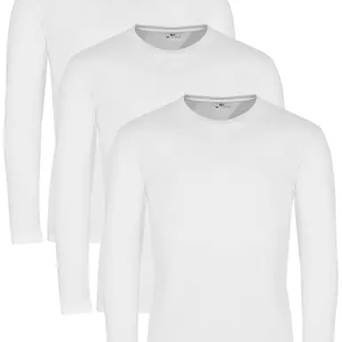Lower East Basic Rundhals Shirts für Herren im 3er oder 5er Pack aus 100% Baumwolle in vielen Farben