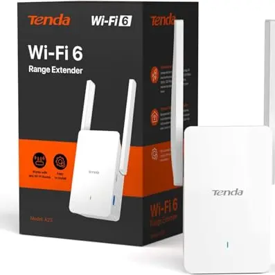 Tenda WiFi 6 Repeater AX1500, WLAN Verstärker, bis 150 m², kompatibel mit Fritzbox & anderen Routern