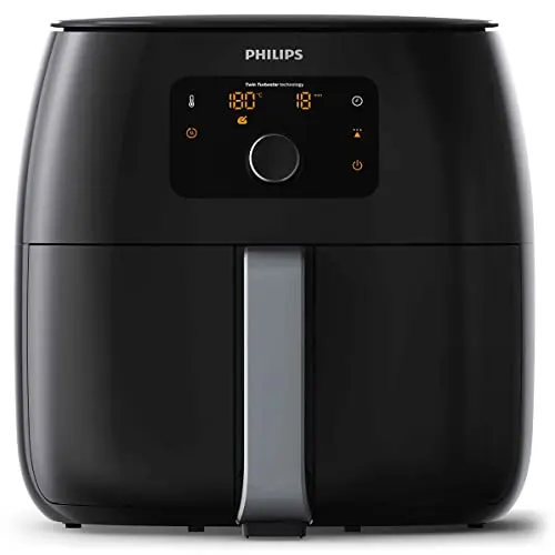 Philips Airfryer Premium XXL, 7.3L, 90% weniger Fett, Rapid Air Technologie, Rezepte-App
