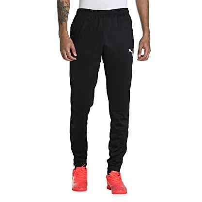 PUMA Unisex Teamrise Jogginghose, Puma Black-Weiß, Größe XL