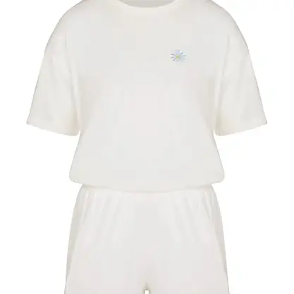 HUNKEMÖLLER Pyjama-Set aus Baumwolle - Gardenia - XS