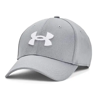 Under Armour Herren Cap Blitzing Low Stretch Fit – Steel / White, L/XL