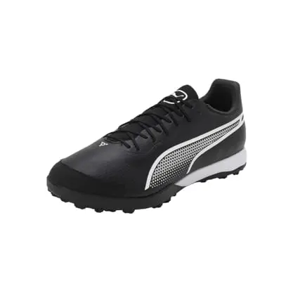 PUMA King Pro TT Fußballschuhe, Schwarz/Weiß, 40.5 EU